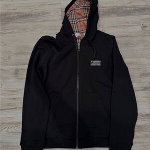 Burberry Charcoal Zippered Jacket
